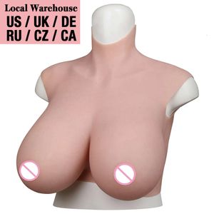Costume Accessories 7th Pluse Size Silicone Breast Form Oil-free Breastplate Fake Tits for Crossdresser Transgender