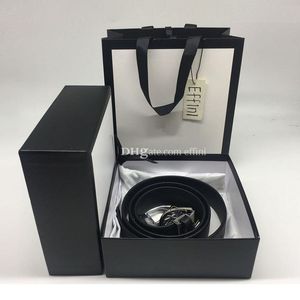Cintura di design di alta qualità per donna Moda nera di lusso in pelle di vitello Designer di vera pelle Jeans Uomo Cinture M Cintura G Oro e 284L