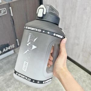 ウォーターボトルスポーツボトルコーヒーカップ女の子用大規模1.5L/2.3リットルバウンスカバースケールリマインダーフロストマン