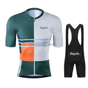 Мужские спортивные костюмы 2024, летний комплект из трикотажа для велоспорта, Breathab Bicyc Rapha, одежда для велоспорта, одежда для горного велосипеда, одежда Maillot Ropa CiclismoH24129