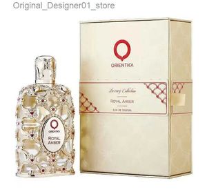 향수 New Orientica Royal Amber Oud Saffron Velvet Gold Gold 80ml 남자 여자 Eau de parfum 오래 지속되는 유엔 중성 향수 쾰른 스프레이 Q240129