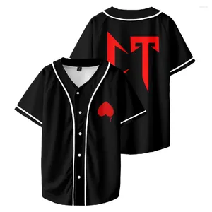 Herr t -skjortor Natanael Cano Corridos Tumbados Baseball Uniform Cosplay Thin Top Fashion Clothes Harajuku Short Sleeve Tops