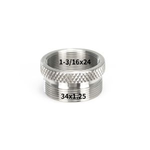 Топливный фильтр из нержавеющей стали M34X1,25 до 1-3/16X24 1,1875X24 Переходное кольцо Qd-конвертер для фильтра для очистки ловушки Soent 1,45X7 дюймов Dhuid