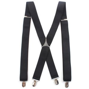 3 5 cm bredd Vuxen Herrskap 4 Clip X-typ Gentleman Suspenders Elastic Double Shoulder Strap Trousers Clothing Accessorie182G