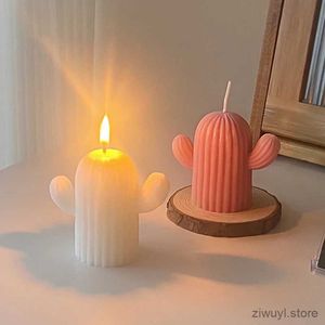 2PCS Candles Cactus Candle Handmade Aromatherapy Candle Desk Decorative Scented Candles Wedding Gift for Guest Birthday Party Decoration