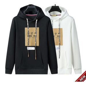 24SS ~ Erkek Hoodie Siyah Beyaz Renk Lüks Klasik Ekose Marka Çeşitli Stiller% 100 Pamuk Kış Moda Kazak Rahat Gündelik Sokak Hip Hop Plus 3x