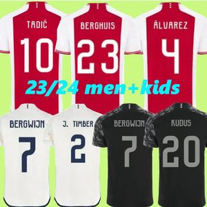 23 24 Akpom Soccer Jerseys Brobbey Bergwijn Taylor Berghuis Tadic F.Conceicao Klaassen Bergwun 2023 2024 Marley Cruyff Lucca Football Shirts Men Kids Kit