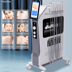 8 in 1 Hydra Peel Plasma EMS Ice Hammer Hydra Oxygen Spray Metal Microdermabrasion Facial Machine Beauty Salon Use