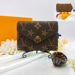 Highend quality flower rosalie victorine M41938 card holder wallet luxury Womens key coin purse keychain Man Designer wallets purses embosse