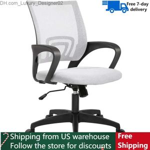 Other Furniture Free Shipping Office Chair Home Office Chair Ergonomic Desk Chair Mesh Computer With Lumbar Support Armrest Chairs Swivel Q240129