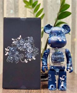 BEST_SELLING 400% 28CM Bearbrick The ABS Roses Fashion bear Chiaki figures Toy For Collectors Bearbrick Art Work model decoration toys gift