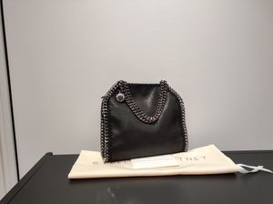 Borsa Falabella firmata Borsa tote piccola Borse per la spesa metallizzate Borsa da donna Borsa a tracolla vegetariana in pelle spazzolata