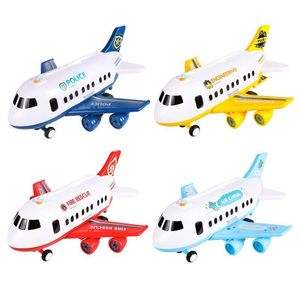 Aircraft Modle SS Plan Music Story Simation Brick Build Blocks Model Airplane Inertia Toy For Kid Lepin Large Size Passenger Airlin DHGX3