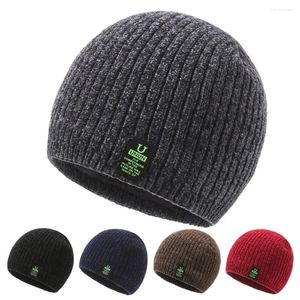 Bonés de ciclismo feminino masculino inverno malha chapéus macio estiramento manguito gorro confortável quente slouchy gorro ao ar livre equitação acampamento malha