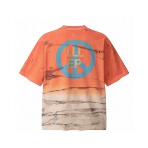 EUA Designer Férias Praia Artista Tie Dye Lavado Vintage Tee Skate Camiseta Verão Casual Moda Homens Mulheres Camiseta 24ss 0129