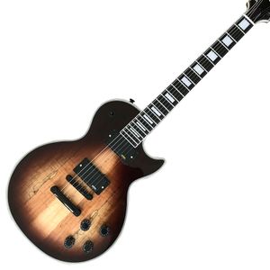 Custom Shop, Made in China, LP Custom Electr di alta qualità, pickup attivo EMG, tastiera in ebano, retro in colore log, spedizione gratuita