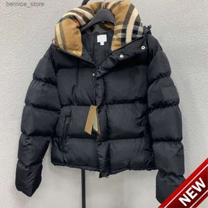 24ssmens Designer Down Jacka Parkas Coat Luxury Fashion Winter Mens and Womens Puffer Jackets Letter Plaid Ladies Classic Warm Top Jacket Burbrerys Burberys Q2309