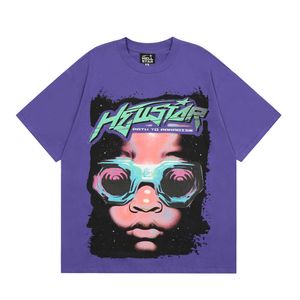 Magliette Hellstar Magliette da uomo Magliette da donna Hip Hop Streetwear Maniche corte stampate alla moda Maglietta firmata T-shirt da coppia ampia Graffiti T-shirt divertente Moda 39