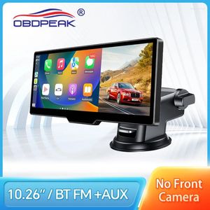 Espelho de carro inteligente vídeo 10.26 Polegada carplayandroid jogador automático navegação gps 2.5k câmera retrovisor monitor fm