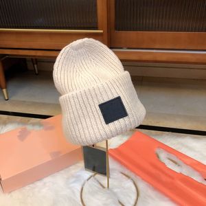 Beanie Tasarımcı Erkekler Kadınlar Sıcak Yün Şapka Beanie/Kafatası Kapakları Sıcak Şapka Unisex Kar Şapkası Kadın Sonbahar ve Kış Angora100% Çift Katmanlı Sıcak Şapka Bonnet