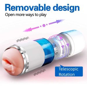 Masturbators Automatisk manlig avsugning Suck Masturbator Telescopic Rotation Vagina Sex Masturbation Sex Toys For Men Penis Training Adult Toys18