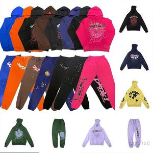 Spider Hoodies Pink 555555 Herren-Trainingsanzüge Designer-Sets Hoodie Hosen Jacke Lässiges Sweatshirt Sp5der Young Thug Set Joggers Drucken Sweatsuit 5IUT