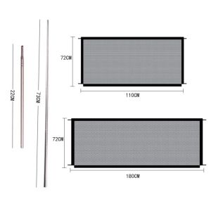 Pens Pies Fence Isolation Gate Baby Playpen Składana przeszkoda Bezpieczeństwo Bezpieczeństwo Ochrona Ochrony Bezpieczeństwo Net Security Akcesoria dla zwierząt domowych