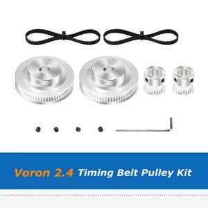 Voron V24 GT2 200mm Längd Stäng kuggrem 60 Tänder 20 Tänder remskivor Synkron hjul för Voron24 3D -skrivare Parts7646116