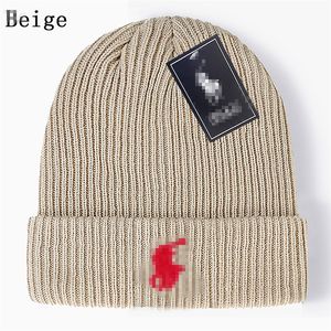 God kvalitet ny designer polo beanie unisex höst vinter mössor stickad hatt för män och kvinnliga hattar klassisk sportskalle mössor damer casual l4