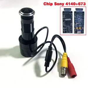 Security Door Eye Hole HD Chip Sony 4140 673 Camera Wide Angle FishEye Lens Peephole CCTV For TV