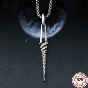 Pendants Spear Of Longinus Necklace For Women Vintage Silver 925 Sterling Silver Pendant For Party Personality Men Jewelry Cosplay Props