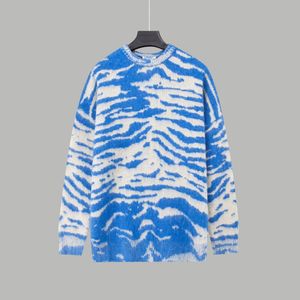 Najlepsze modne męskie i damskie ciepłe bluza z kapturem SWEATAUTUMUNS I WITY MOHAIR GODNT Gradient Jacquard z długim rękawem SWEATER Płaszcz Europejski rozmiar XS - L