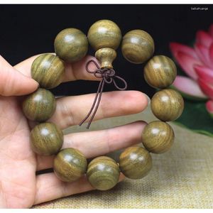 Bracciale con perline di legno naturale americano di Guajac