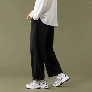 Pantaloni da uomo Pantaloni sportivi casual da uomo a gamba larga tinta unita da uomo Pantaloni sportivi da jogging Harajuku Pantaloni alla caviglia Hip Hop