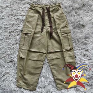 Spodnie męskie Kapital Kountry Pants Men Women Army Green Camouflage Spodnie Cargo Spodnie Elastyczne ślady podsumowujące J240129