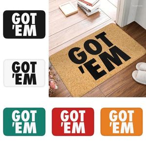 Mattor fick Em Doormat Anti-Slip Bath Kitchen Mat Balkong Dörrgolv Entré Mattan Mattor