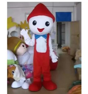 Costume della mascotte del pupazzo di neve del cappello rosso di alta qualità di Halloween per la personalizzazione del supporto di spedizione gratuita per la vendita della mascotte del personaggio dei cartoni animati del partito