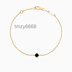 Mini Van Clover Bracelet Four Leaf Bracelets Fashion Jewelry Designer for Women 18k Gold Plated Diamond Chain Jewelrys Designers Birthday Party Gift ICDH