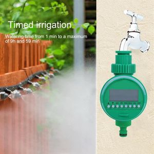 Vattenutrustning Garden Water Timer Home Ball Valve Irrigation Controller System Automatisk Intelligent LCD Display277T