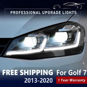 Sistema di illuminazione Car Styling Fari Per VW Golf 7 MK7.5 Gti LED 2013-2024 7.5 Testa Della Lampada DRL Segnale Lente del proiettore Accessori Auto