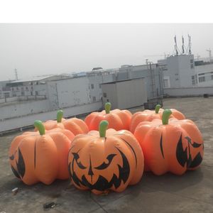 6mD (20ft) With blower wholesale Customized giant Inflatables Pumpkin Balloons Halloween Advertising decoration Cold Air Blow Up