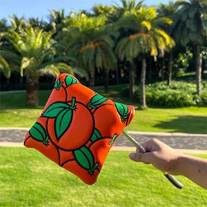 Golf Mallet Putter Headcover Putter Cover Golf Square Head Cover Magnetic - It's Oranges Mallet Headcover Passar för alla märken 240127