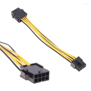 Computer Cables 1PC 0.18m CPU Power Supply 8P Extension Cable Adapter PCI-E EPS 8 Pin To Dual Splitter Graphics Card