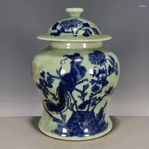 Bottiglie Vaso cinese in porcellana bianca blu dipinta a mano delle antiche dinastie Ming e Qing