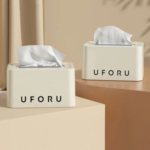 Creative Spring Tissue Box för hushåll High-End Light Luxury Creamy Style vardagsrum Badrum TABELT LIFTAPER 240127