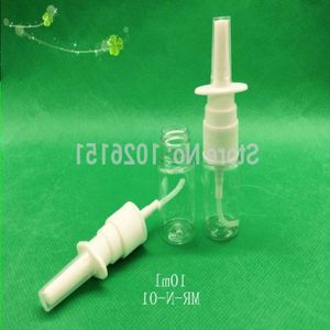 Garrafa plástica das bombas do pulverizador nasal de 10ml, atomizadores nasais do pe 10cc, aplicadores orais do pulverizador de 1/3oz (6 cores para escolher) bfecx