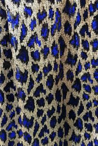 Fabric LASUI 3y1lot Gorgeous 4 Colors BlueRed Leopard Sequins Embroidery Lace Diy For Fashion Dress Prom Dresses W00444315239