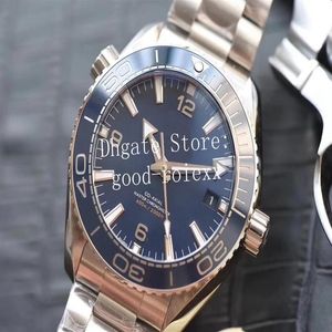 Azul Cerâmica Dial Bezel 43 5mm VS Fábrica Mens Automático Axial Cal 8900 Relógio Push Master Relógios Homens Aqua Dive 600m Ocean Wristwa253M