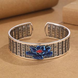 Bangle Hip Hop Style Lotus Armband Femininity National China-Chic Begagnad Flower Opening grossist