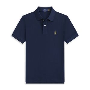 Senior Designer Herren-Poloshirt, T-Shirt, Sommer, lässig, Pony-Stickmuster, reine Baumwolle, hoher Kragen, Business-Mode, mehrfarbig, Hemd S-3XL